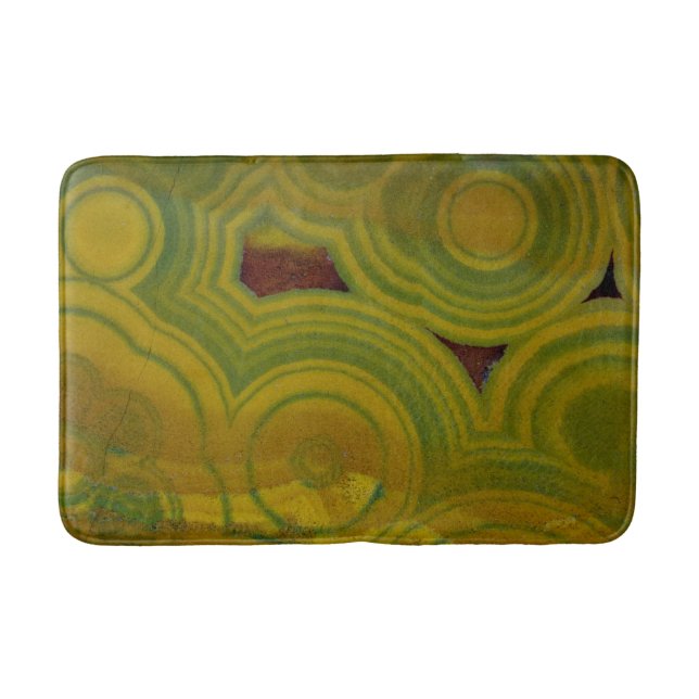 Yellow Gepunktet Ocean Jasper Badematte (Vorderseite)