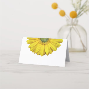 Yellow Gerber Gerbera Daisy Wedding Platzkarte