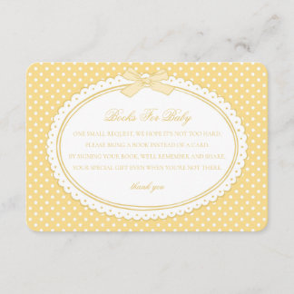 Yellow Gingham Coquette Books for Baby Begleitkarte