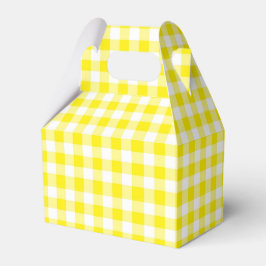 Yellow Gingham Geschenkschachtel
