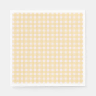 Yellow Gingham Napkin Serviette