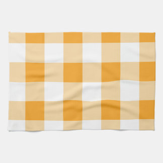 Yellow Gingham Pattern Geschirrtuch