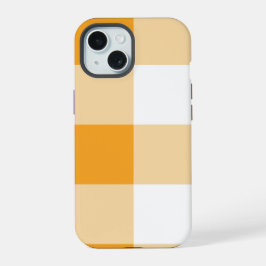 Yellow Gingham Pattern iPhone 15 Hülle