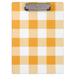 Yellow Gingham Pattern Klemmbrett