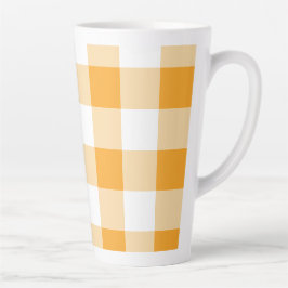 Yellow Gingham Pattern Milchtasse