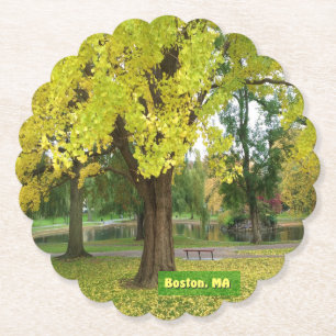 Yellow Gingko Tree Untersetzer