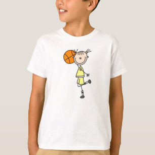 Yellow Girl Basketball T - Shirt und Geschenke