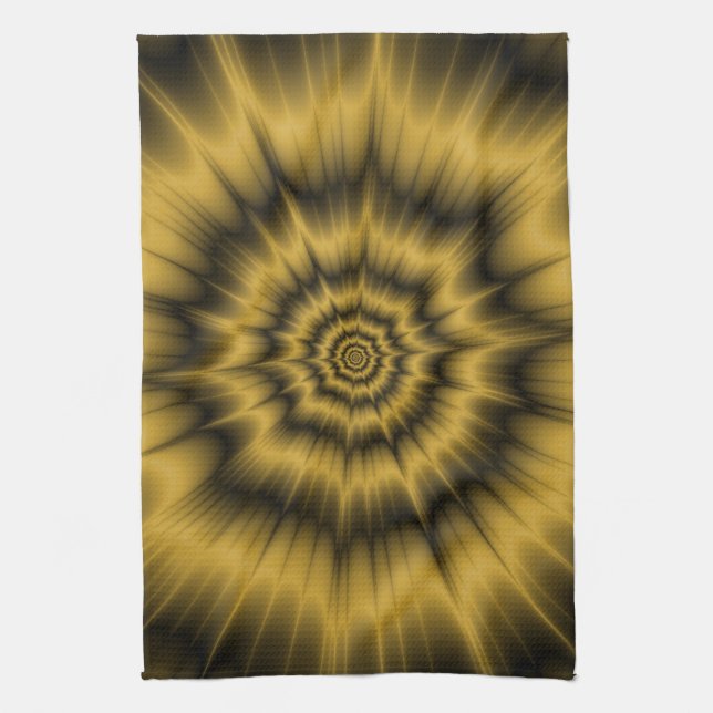 Yellow Gold Explosion Küchentuch (Vertikal)
