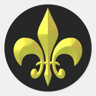 Yellow Gold Metallic Runder Aufkleber