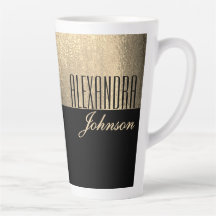 Yellow Gold und Black Luxus Moderner Name