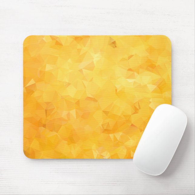 Yellow Golden Beryl Geometric Shapes Mousepad (Mit Mouse)