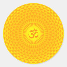 Yellow Golden Sun Lotus Blume Meditation Rad OM
