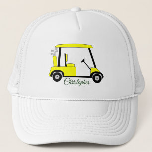 Yellow Golf Buggy Truckerkappe