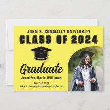 Yellow Graduate Personalisiert 2024 Graduation Par