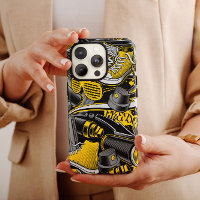Yellow Graffiti Style Case | iPhone 14 Case-Mate