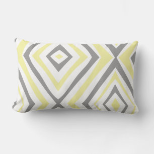 Yellow Gray Modern Simple Lendenkissen