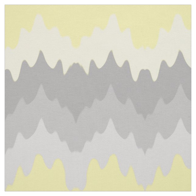 Yellow Gray Ombre Zickzack Zigzag Stoff (Muster)