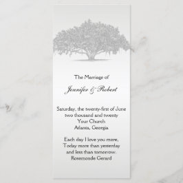 Yellow Gray Silver Mossy Oak Hochzeitsprogramm Programm