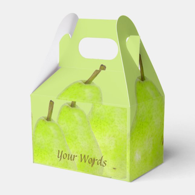 Yellow Green Birne Juicy und Sweet Geschenkschachtel (Vorderseite)