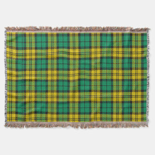 Yellow Green Blackwatch Campbell Tartan Kariert Decke