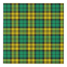 Yellow Green Blackwatch Campbell Tartan Kariert