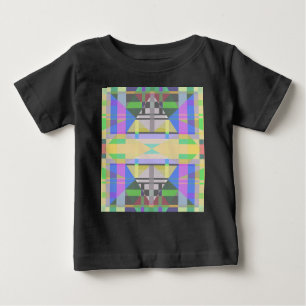 Yellow Green Blue Lila Geometric Baby T-shirt