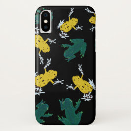 Yellow Green Frogs Pattern Case-Mate iPhone Hülle