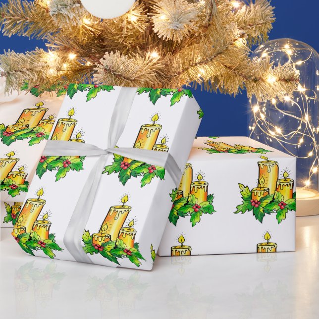 Yellow Green Geschenkpapier (Feiertage)
