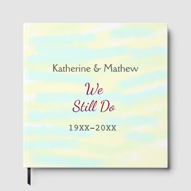 Yellow Greenpasti Vow Jubiläum Wasserkocher Gästebuch (Vorderseite)