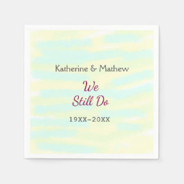 Yellow Greenpasti Vow Jubiläum Wasserkocher Serviette