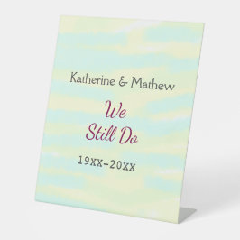 Yellow Greenpasti Vow Jubiläum Wasserkocher Sockelschild