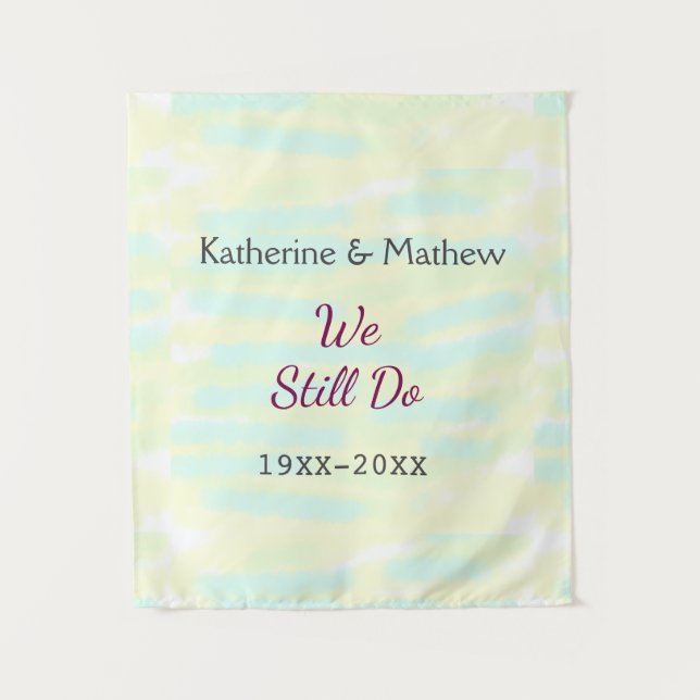 Yellow Greenpasti Vow Jubiläum Wasserkocher Wandteppich (Vorderseite)