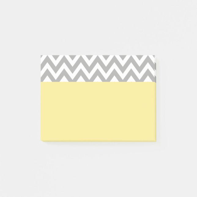 Yellow Grey School Office Post It Notes Gift Post-it Klebezettel (Vorderseite)