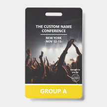 Yellow Group Conference QR Code Benutzerdefinierte