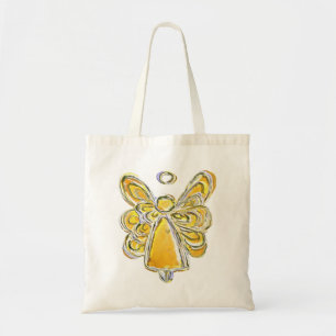 Yellow Guardian Angel Art Custom Toe Bag Tragetasche