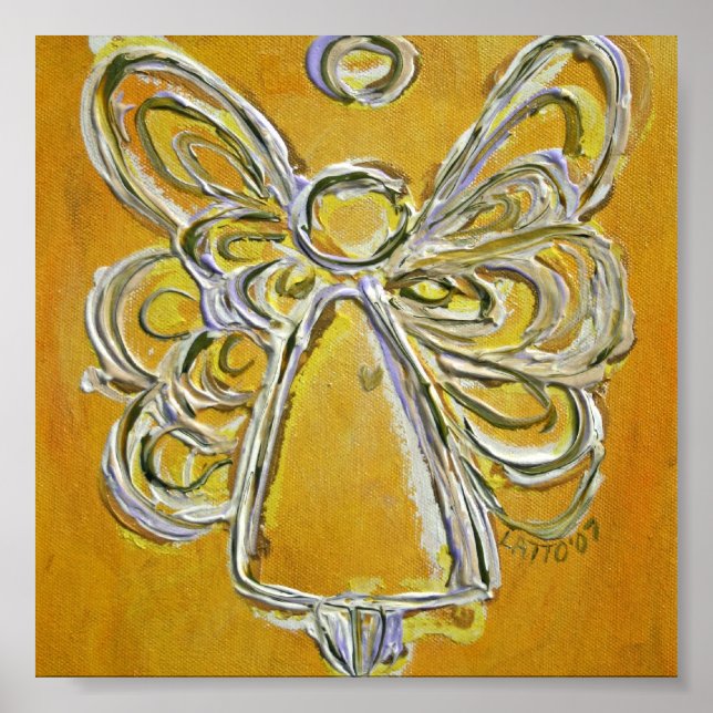 Yellow Guardian Angel Poster Art Prints (Vorne)