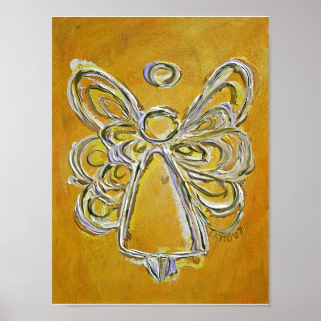 Yellow Guardian Angel Poster Art Prints (Vorne)