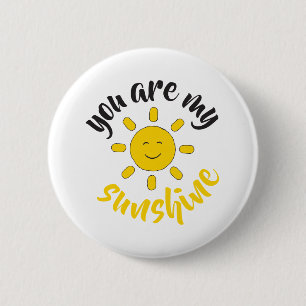 Yellow Hand Drawn Sun Hello Sunshine Image Button