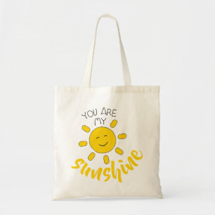 Yellow Hand Drawn Sun Hello Sunshine Image Sun Art Tragetasche