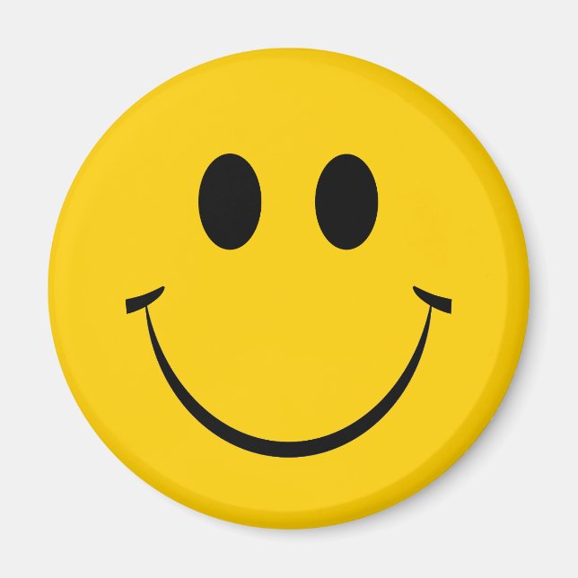 Yellow Happy Face Magnet (Vorne)