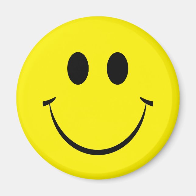 Yellow Happy Face Magnet (Vorne)