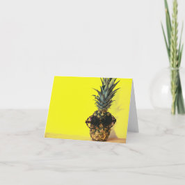 Yellow Happy Holidays Karte