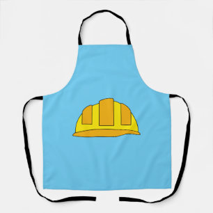 Yellow Hard Hat Cartoon Schürze