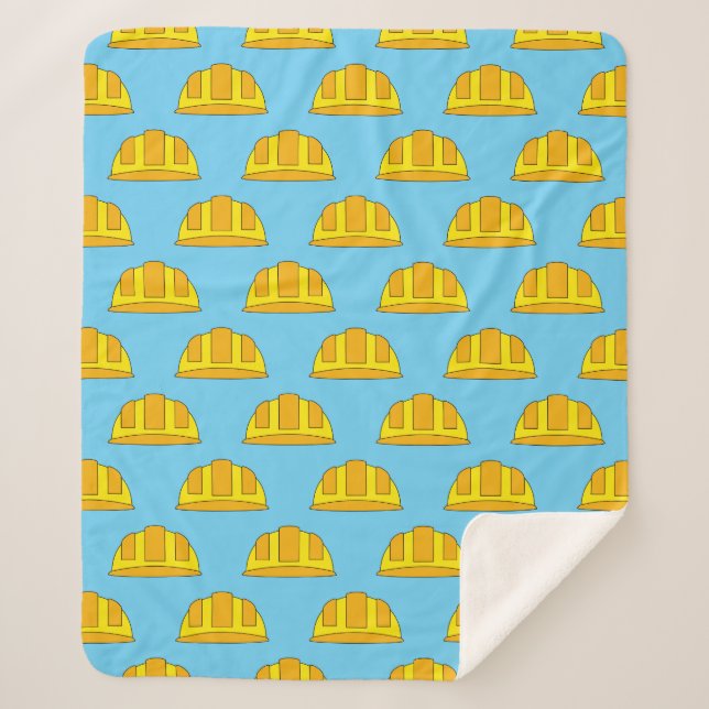 Yellow Hard Hat Cartoon Sherpadecke (Vorderseite)