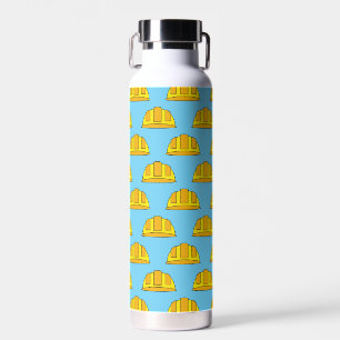 Yellow Hard Hat Cartoon Trinkflasche