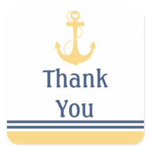 Yellow Heart Anchor Vielen Dank