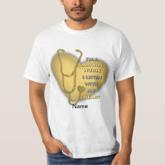 Yellow Heart Midfrau Nurse T-Shirt