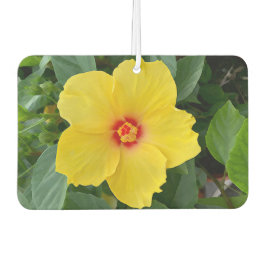 Yellow Hibiskus Air Freshener Autolufterfrischer