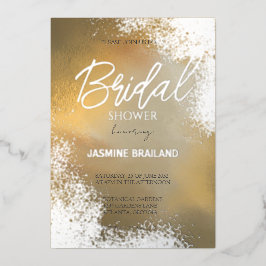 Yellow Hombre Cosmic Wash Brautparty Sparkline Folieneinladung