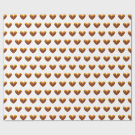 Yellow Honey Hearts Sweet Wrapping Paper love Geschenkpapier